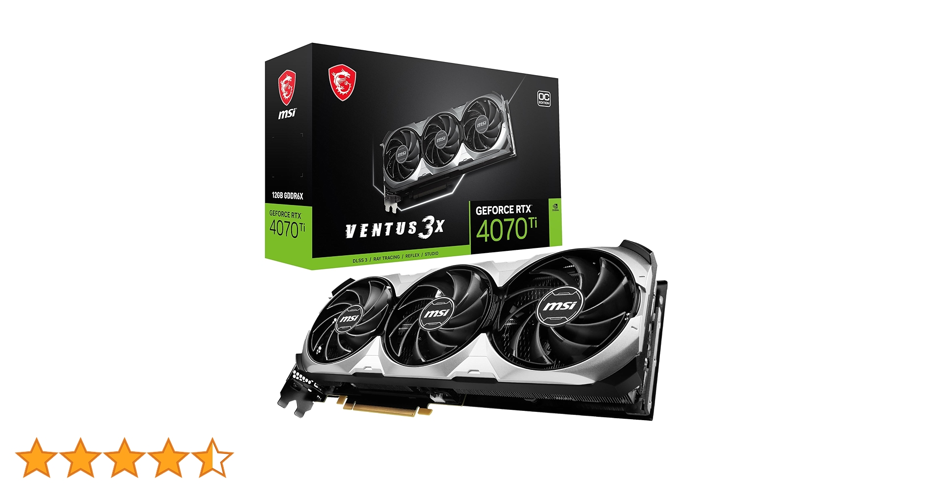 Amazon | MSI GeForce RTX 4070 Ti Ventus 3X 12G OC ゲーミング